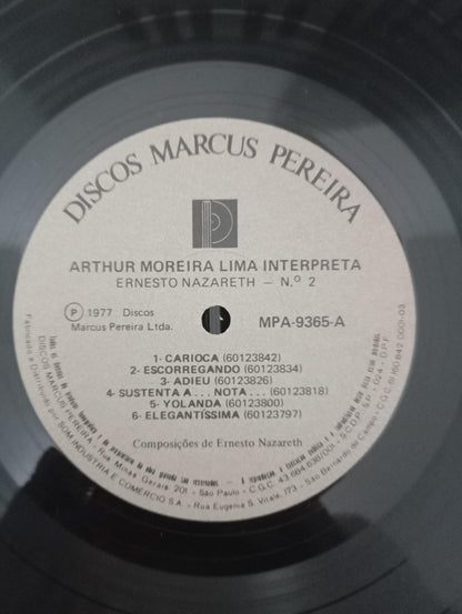 Lp Vinil Arthur Moreira Lima Interpreta Ernesto Nazareth 2