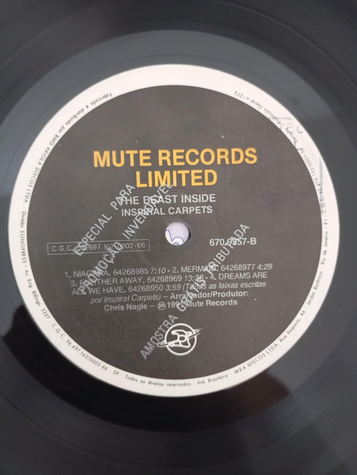 Lp Vinil Inspiral Carpets The Beast Inside Com Encarte