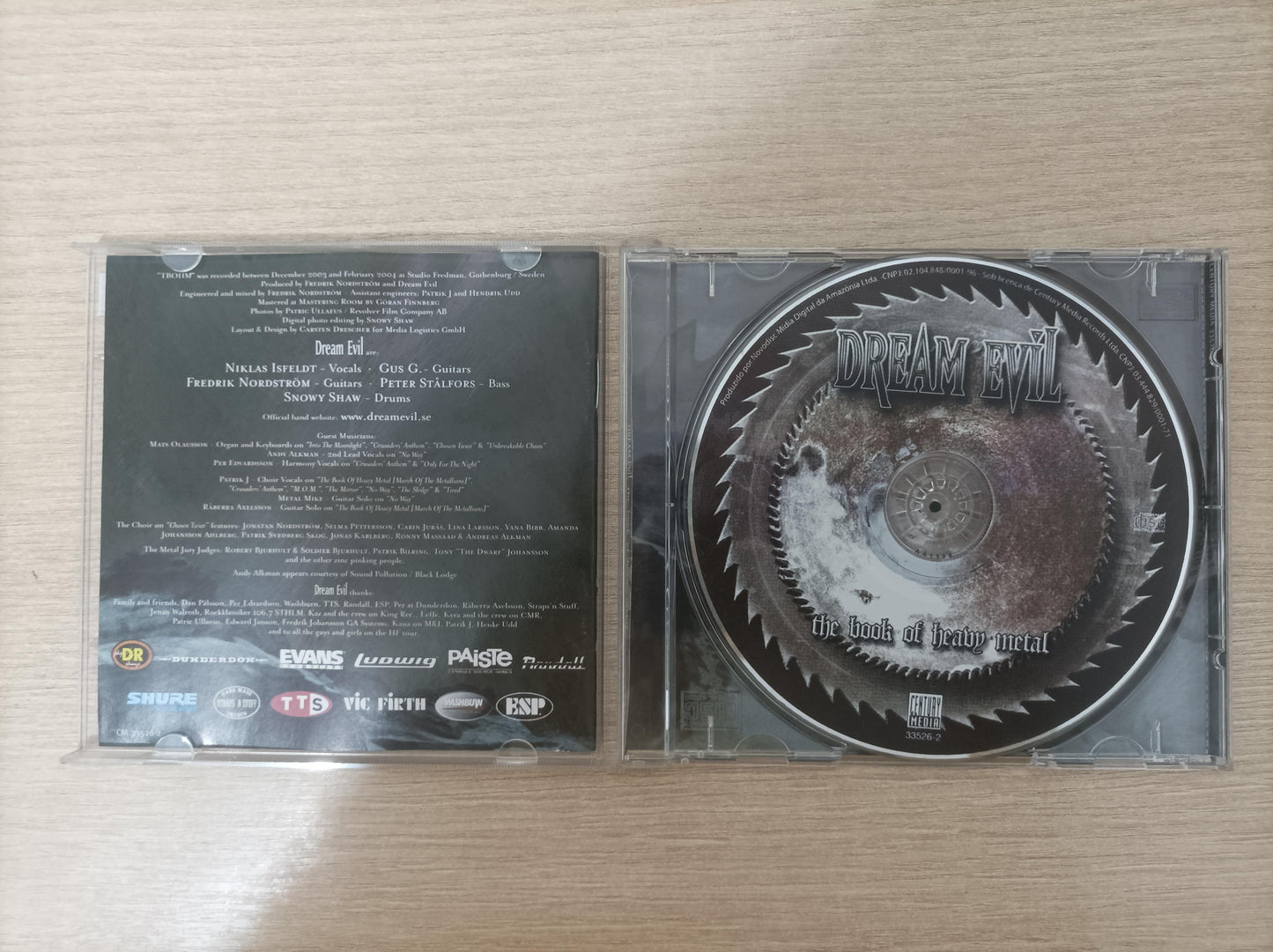 CD Dream Evil The Book Of Heavy Metal