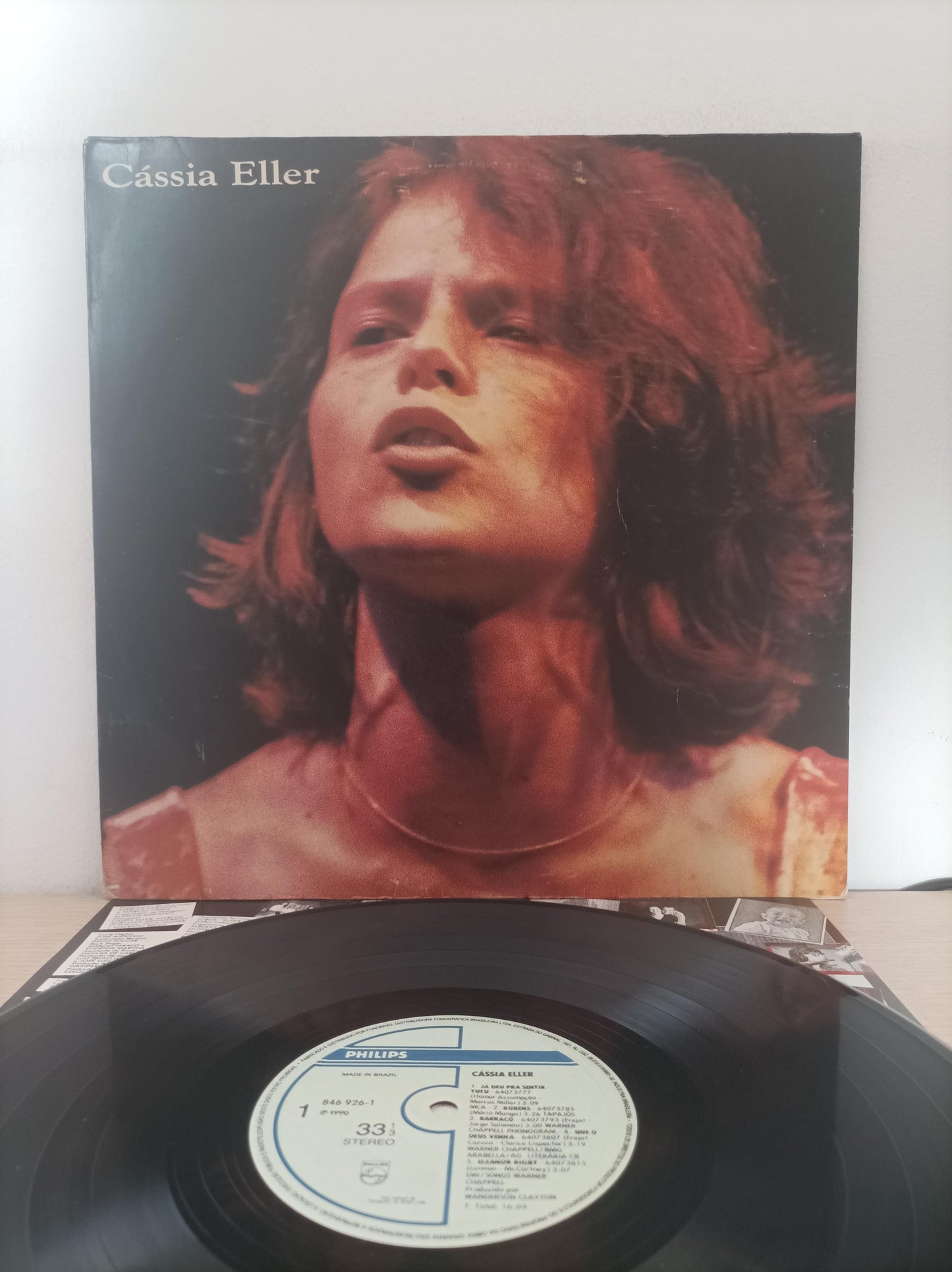 Lp Vinil Cássia Eller 1990 Com Encarte