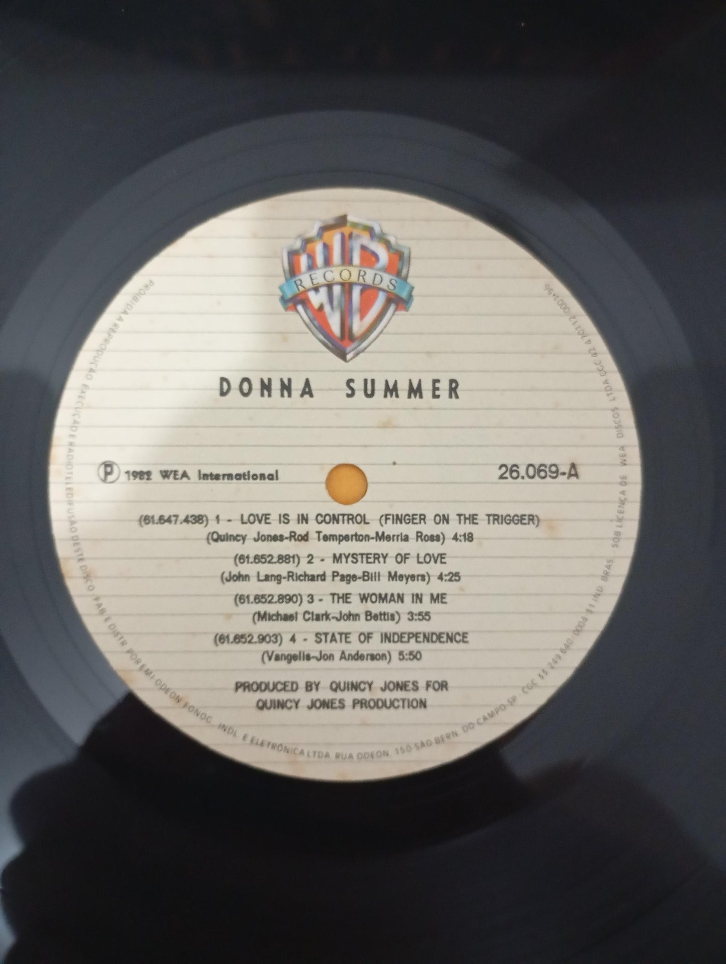 Lp Vinil Donna Summer 1982 Com Encarte