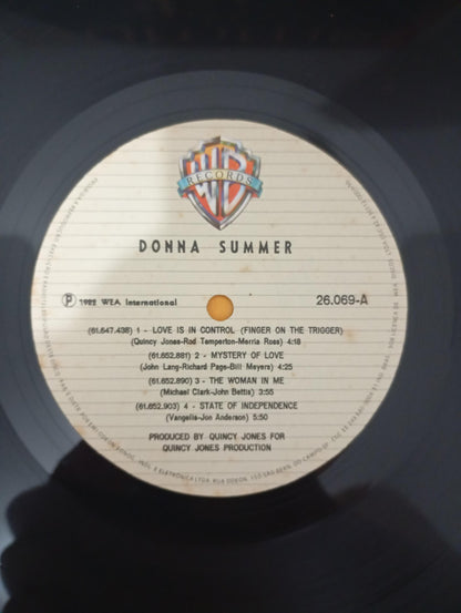 Lp Vinil Donna Summer 1982 Com Encarte