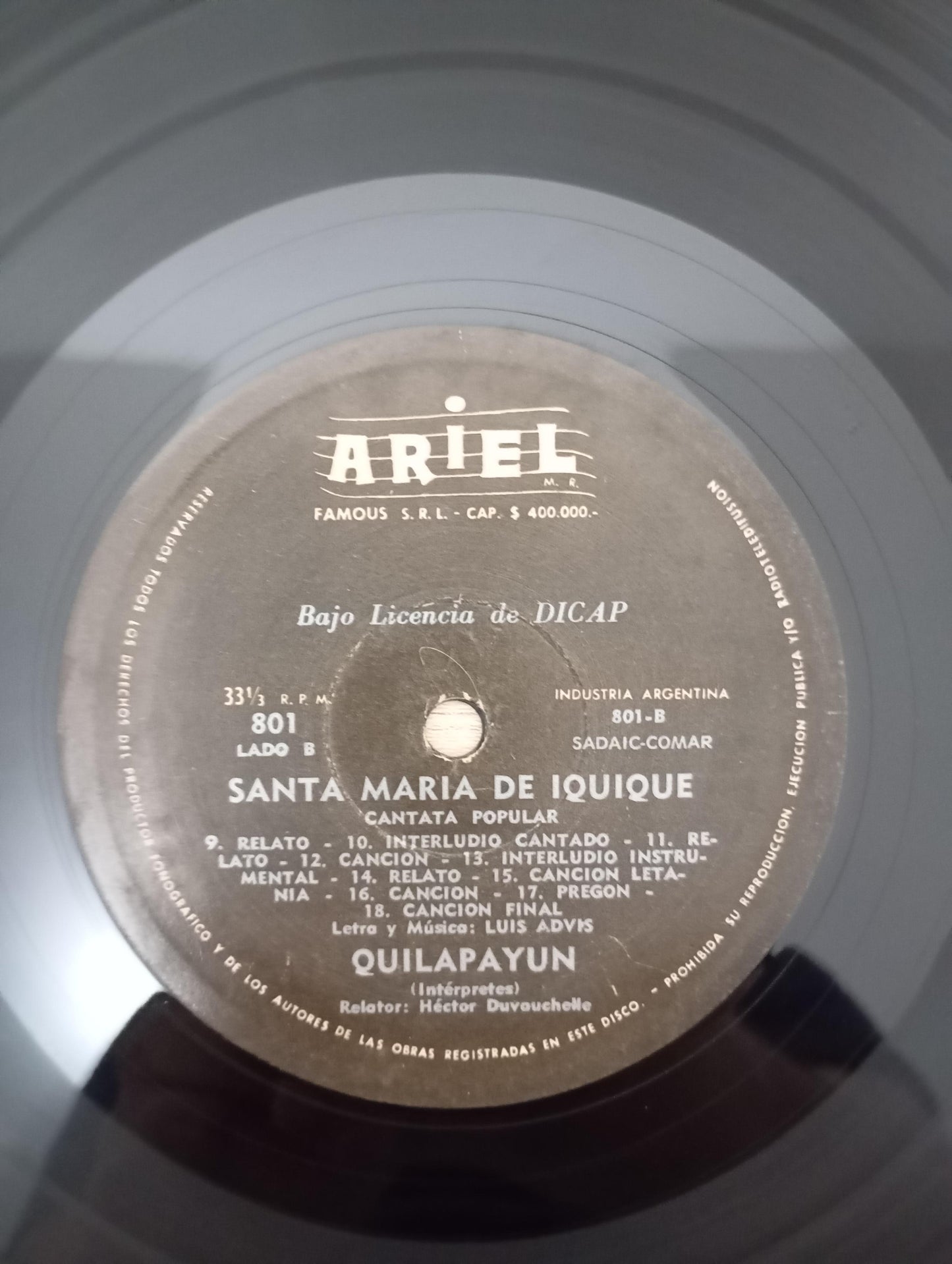 Lp Vinil Quilapayún Santa Maria De Iquique Capa Dupla Import
