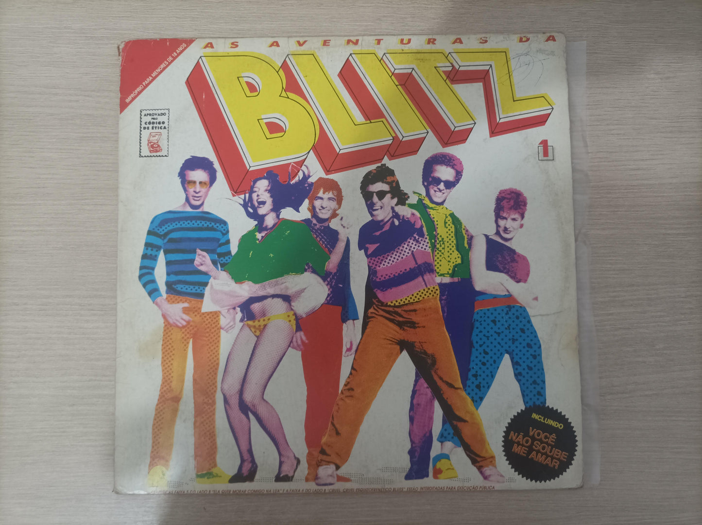 Lp Vinil Blitz As Aventuras da Com Encarte