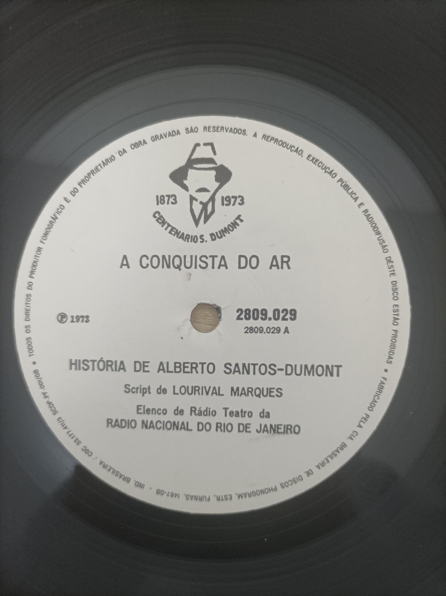 Lp Vinil Alberto Santos Dumont Centenário 1873-1973 Duplo