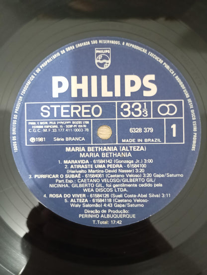 Lp Vinil Maria Bethânia Alteza