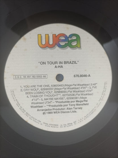 Lp Vinil a-ha On Tour In Brazil Com Encarte