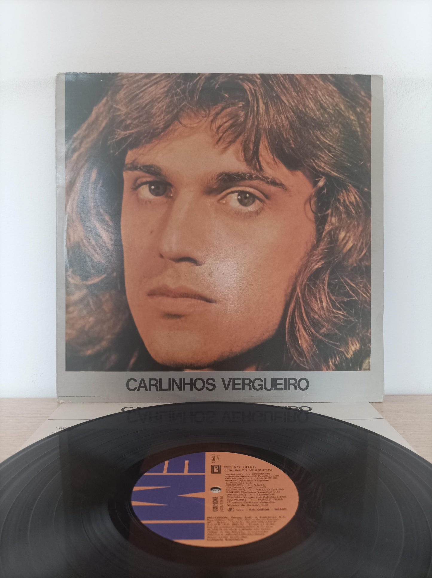 Lp Vinil Carlinhos Vergueiro Pelas Ruas Com Encarte