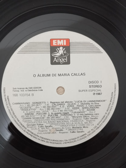 Lp Vinil O Álbum de Maria Callas Duplo Com Encartes