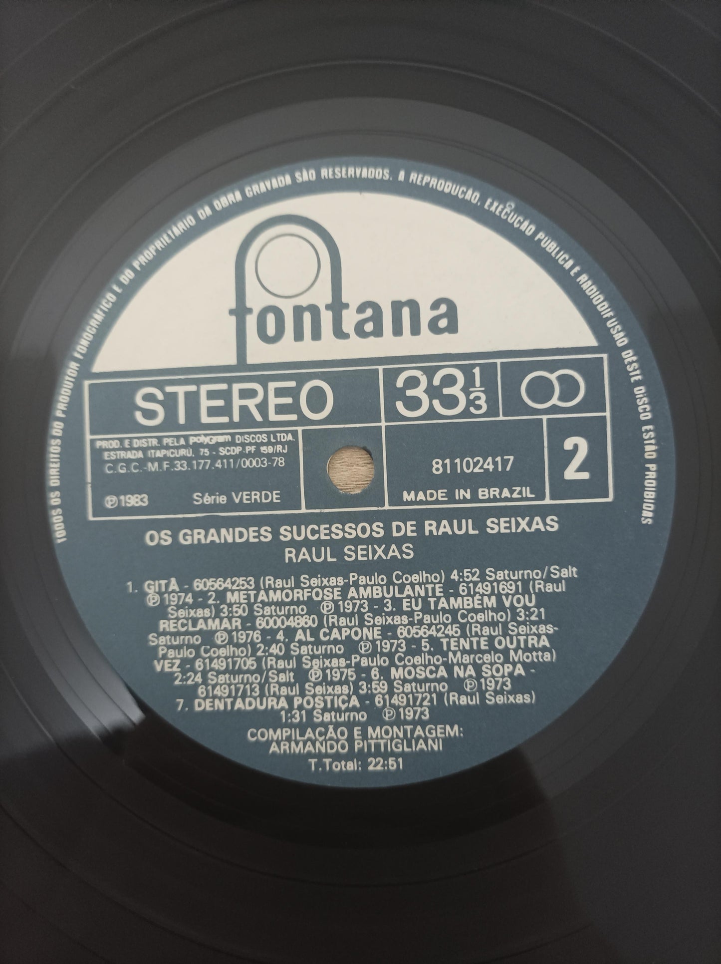 Lp Vinil Raul Seixas Os Grandes Sucessos de