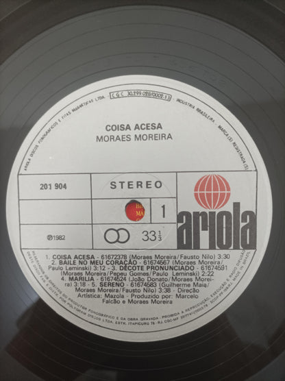 Lp Vinil Moraes Moreira Coisa Acesa Capa Dupla Com Encarte
