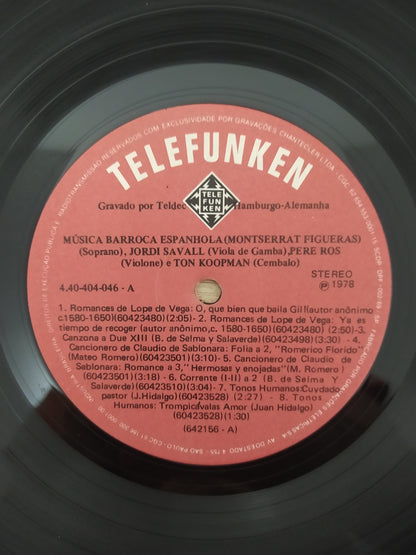 Lp Vinil Música Baroca Española