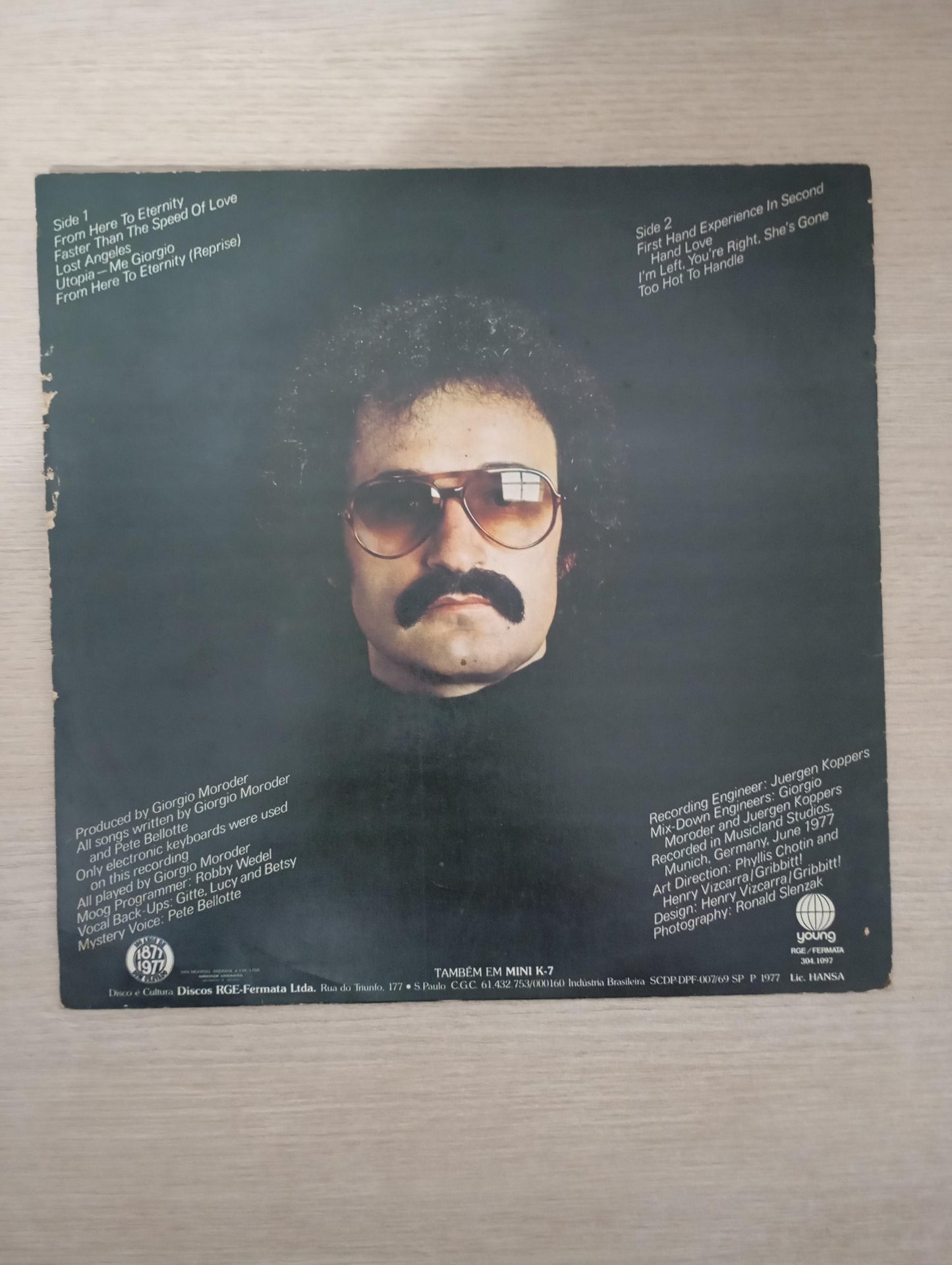 Lp Vinil Giorgio Moroder From Here To Eternity