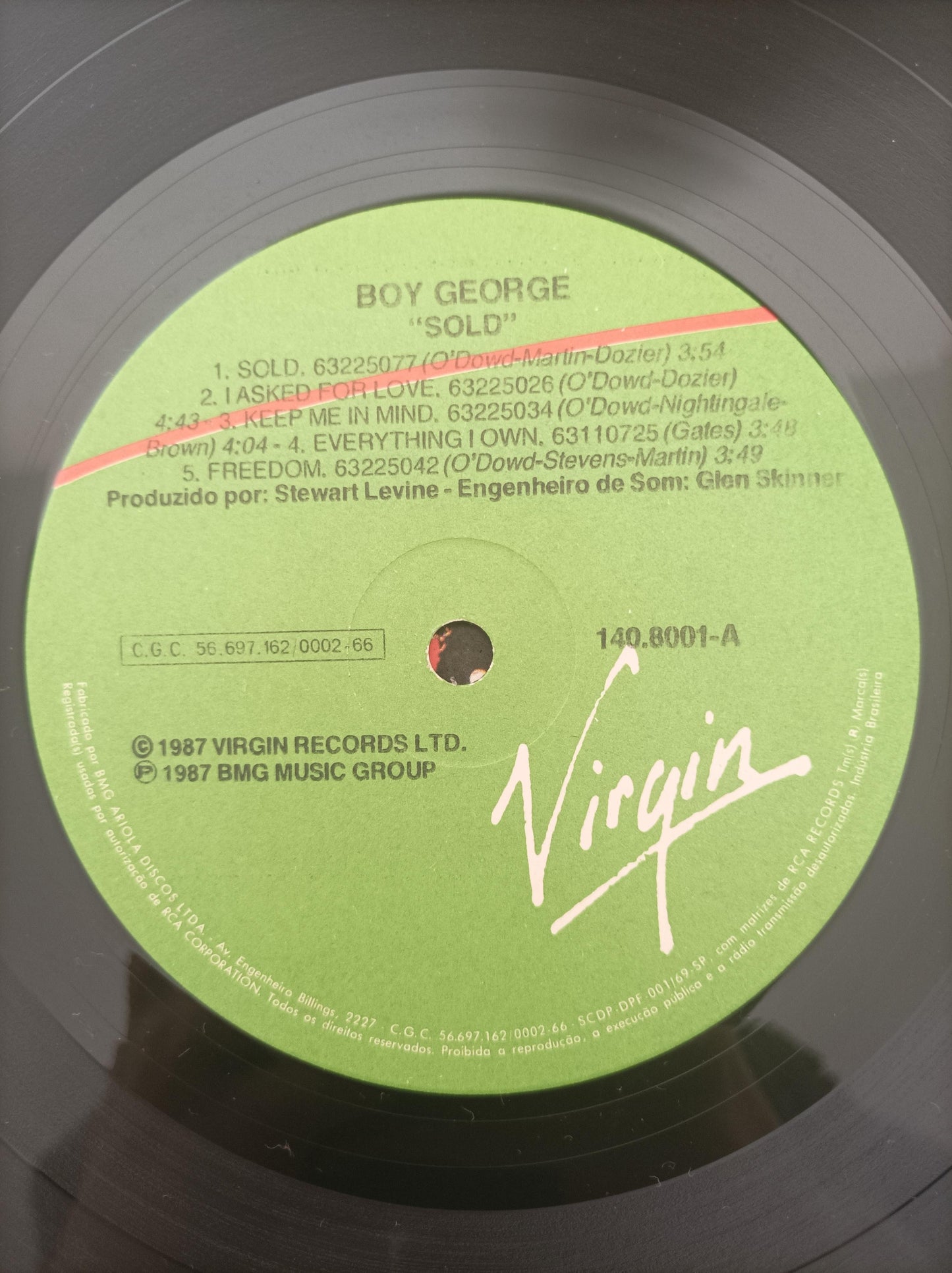 Lp Vinil Boy George Sold Com Encarte