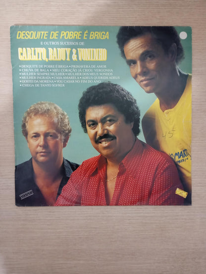 Lp Vinil Carlito, Baduy & Voninho Desquite de Pobre é Briga