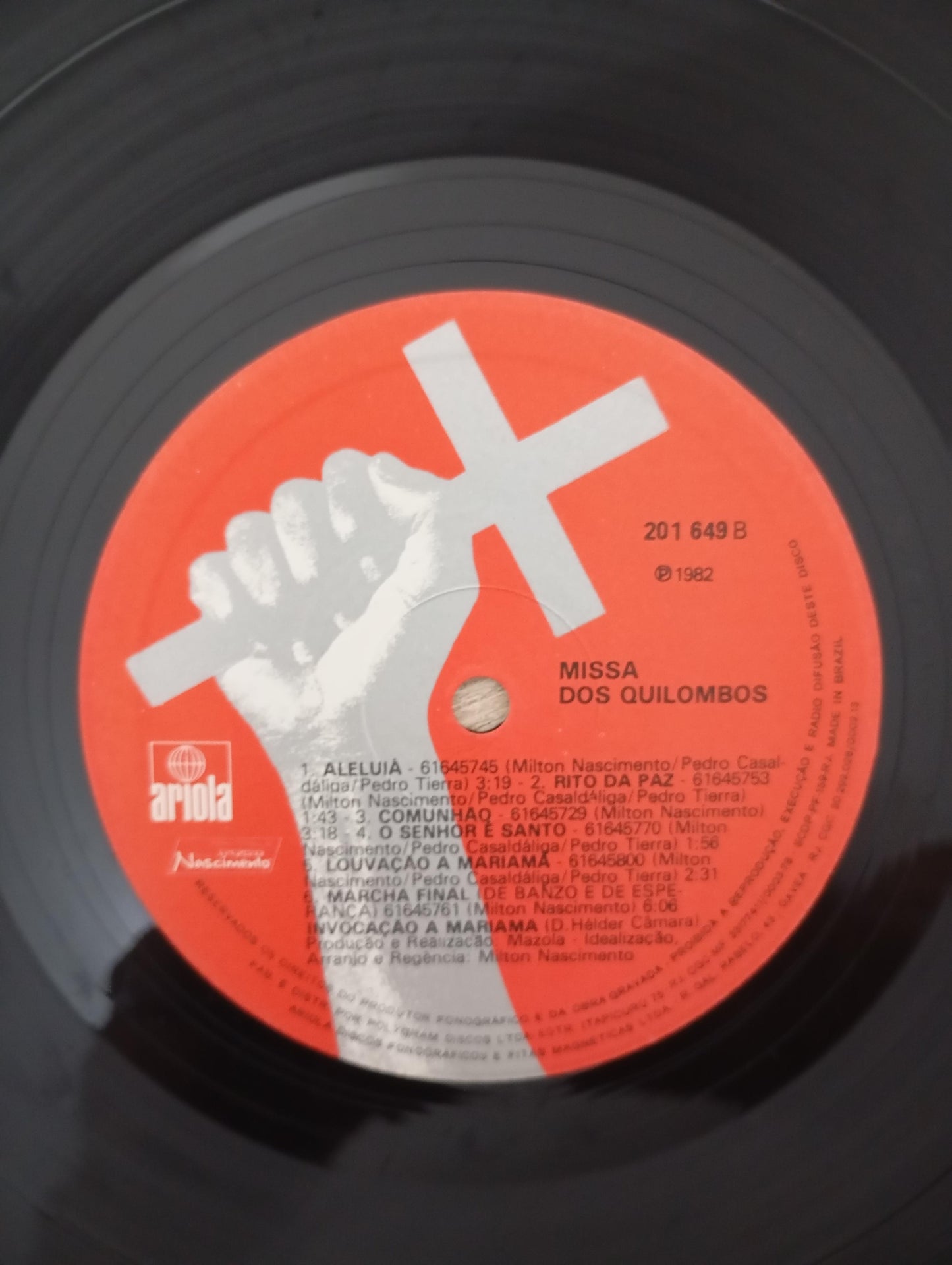 Lp Vinil Milton Nascimento Missa Dos Quilombos Com Encarte