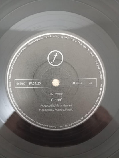 Lp Vinil Joy Division Closer Com Encarte