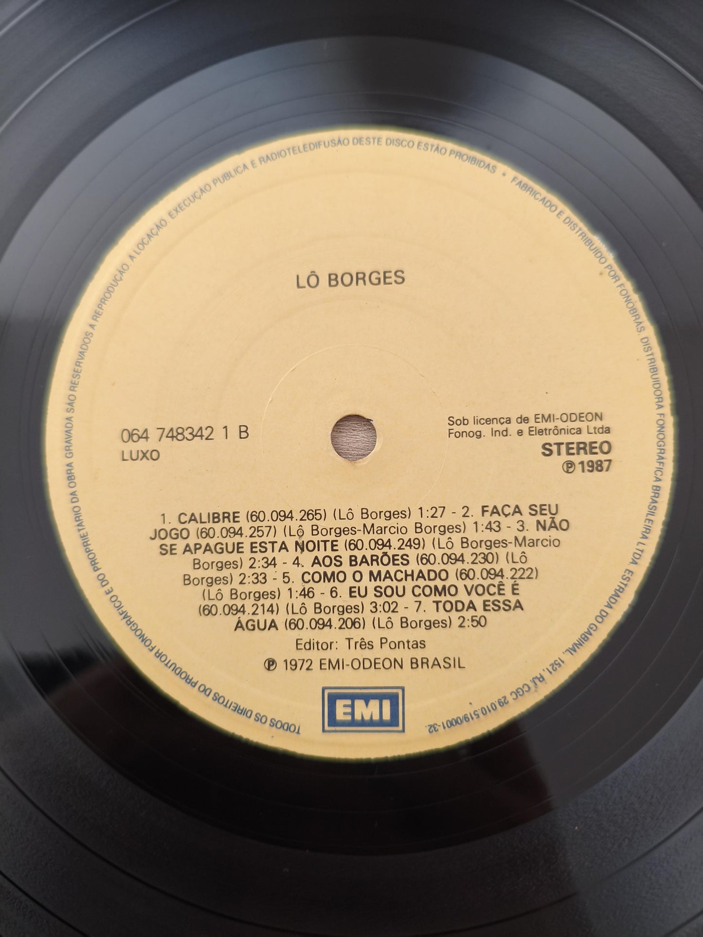 Lp Vinil Lo Borges 1972 1987 Tênis