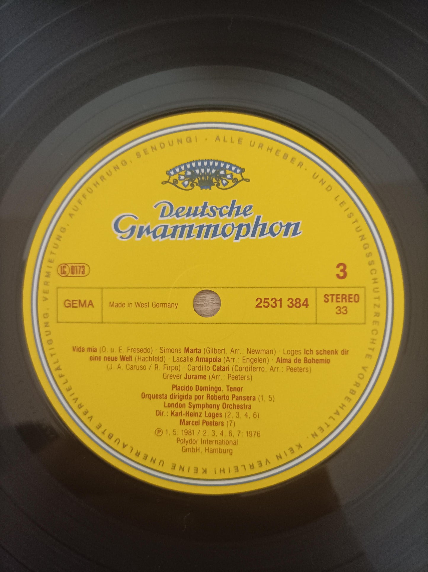 Lp Vinil Placido Domingo Greatest Hits Duplo Importado