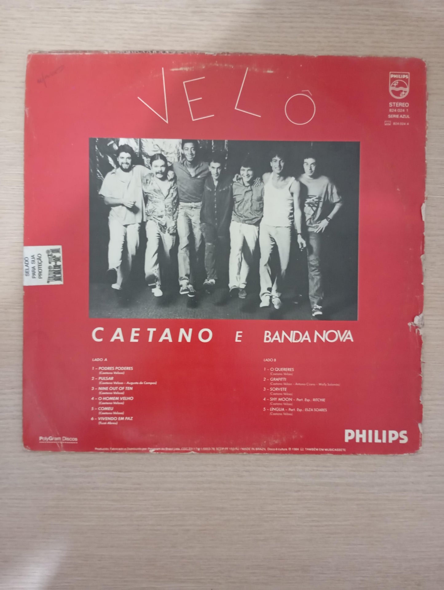 Lp Vinil Caetano Veloso Velô Com Encarte