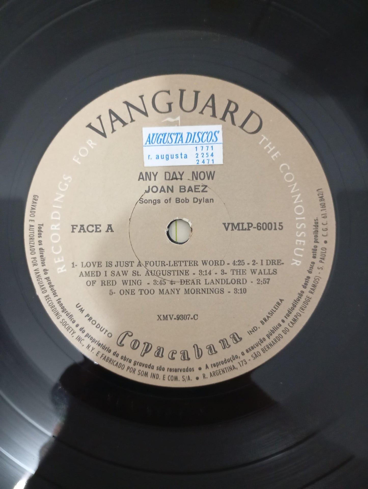 Lp Vinil Joan Baez Any Day Now Duplo Com Encartes