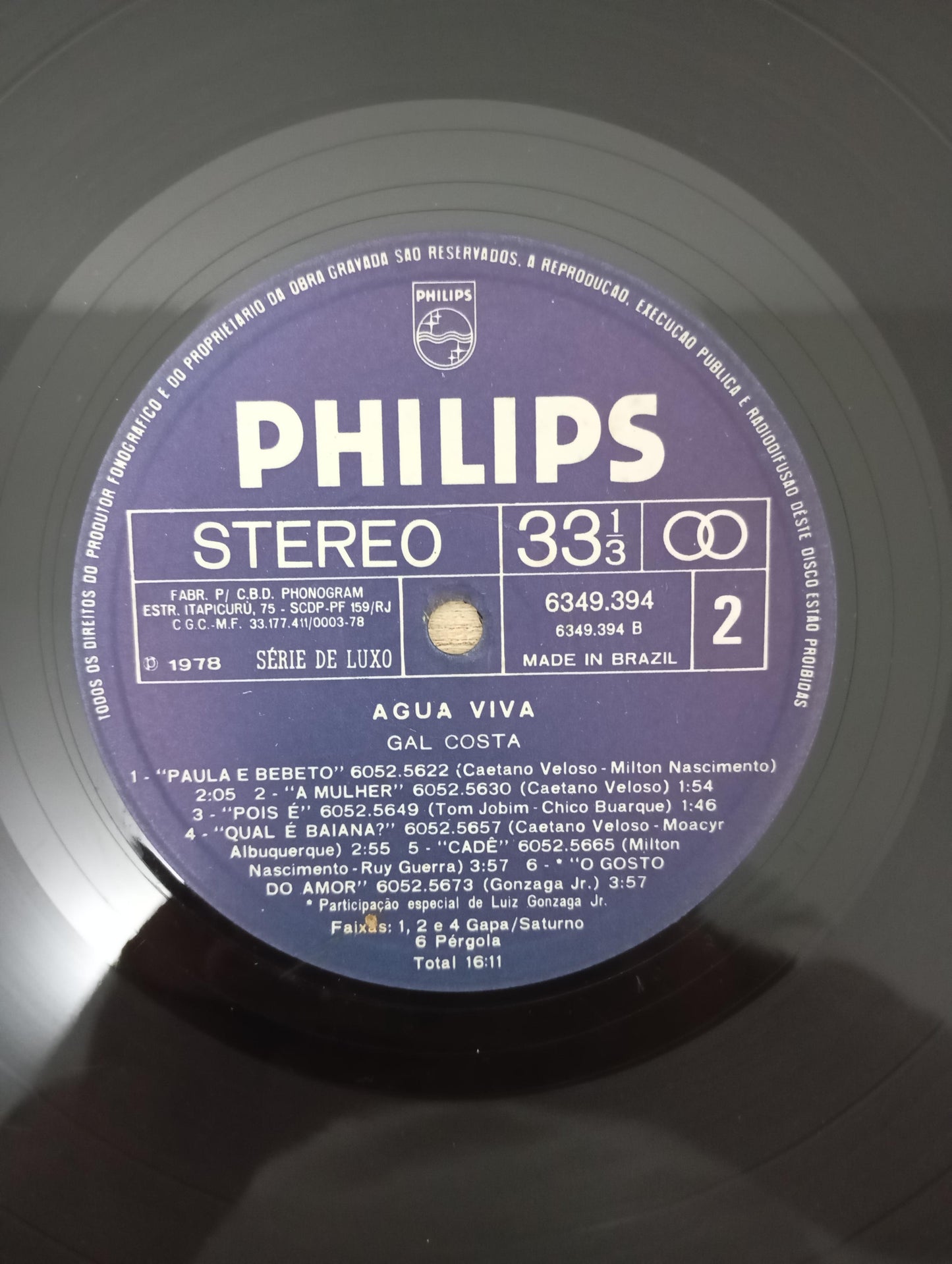 Lp Vinil Gal Costa Água Viva