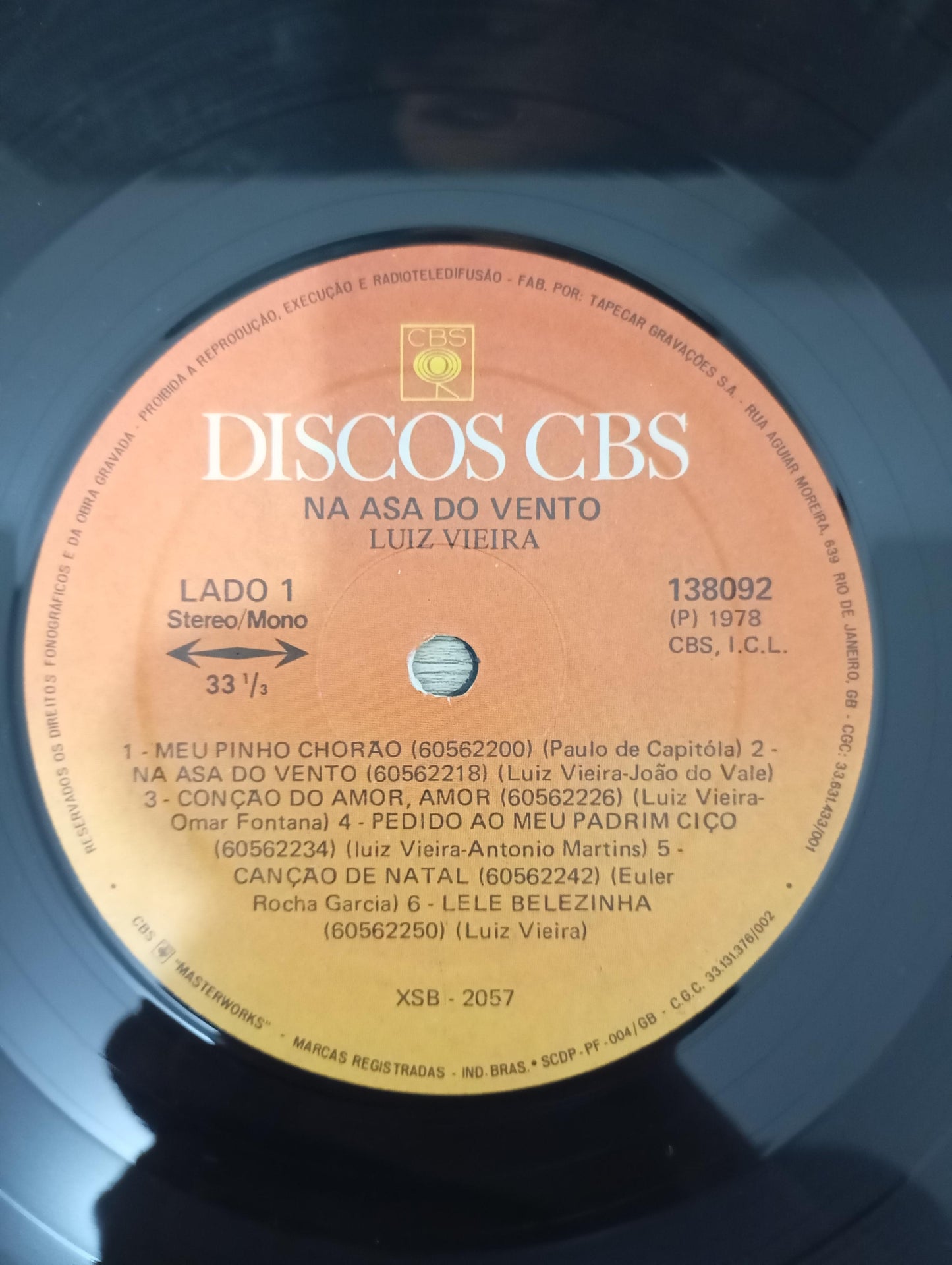Lp Vinil Luiz Vieira Na Asa Do Vento