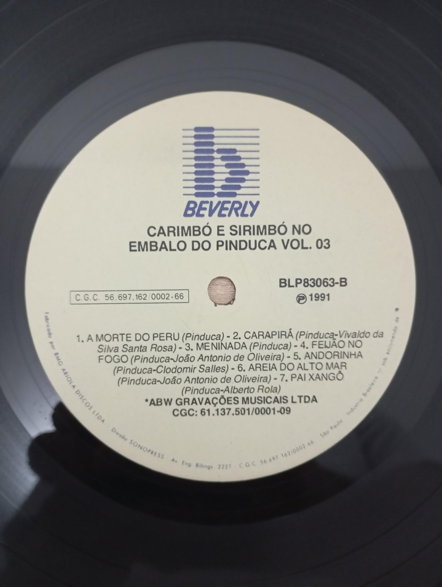 Lp Vinil Pinduca Carimbó e Sirimbó no embalo do Vol. 3