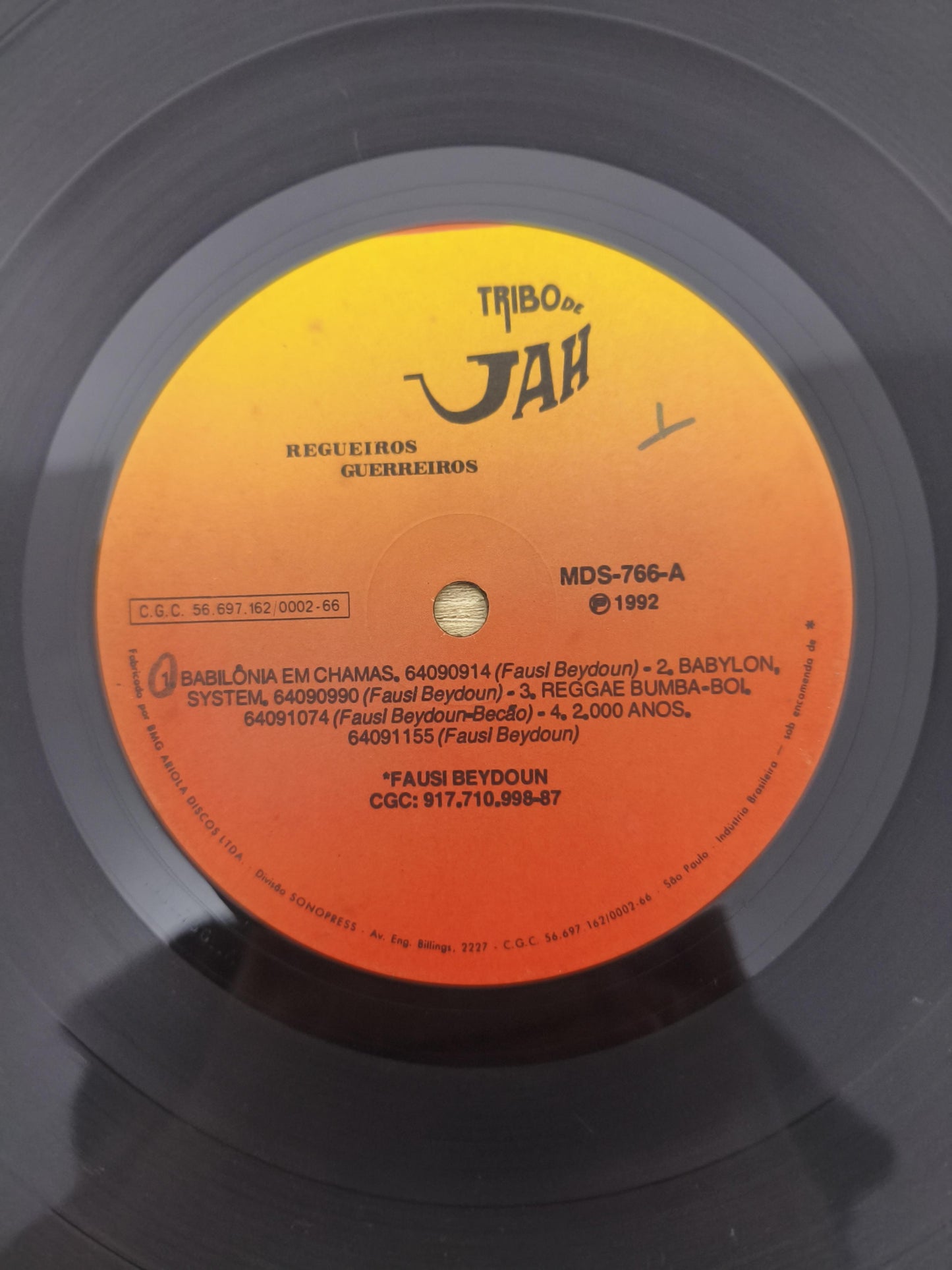 Lp Vinil Tribo De Jah Regueiros Guerreiros
