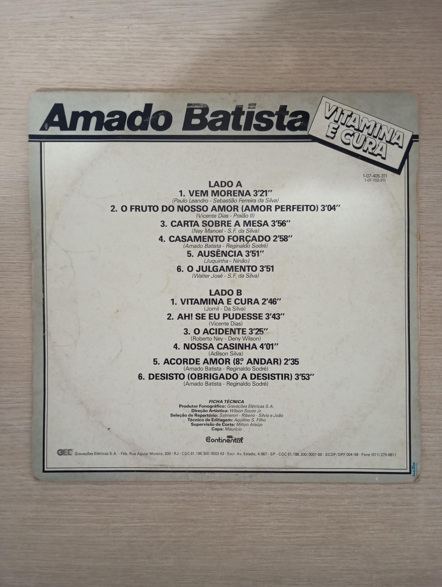 Lp Vinil Amado Batista Vitamina E Cura
