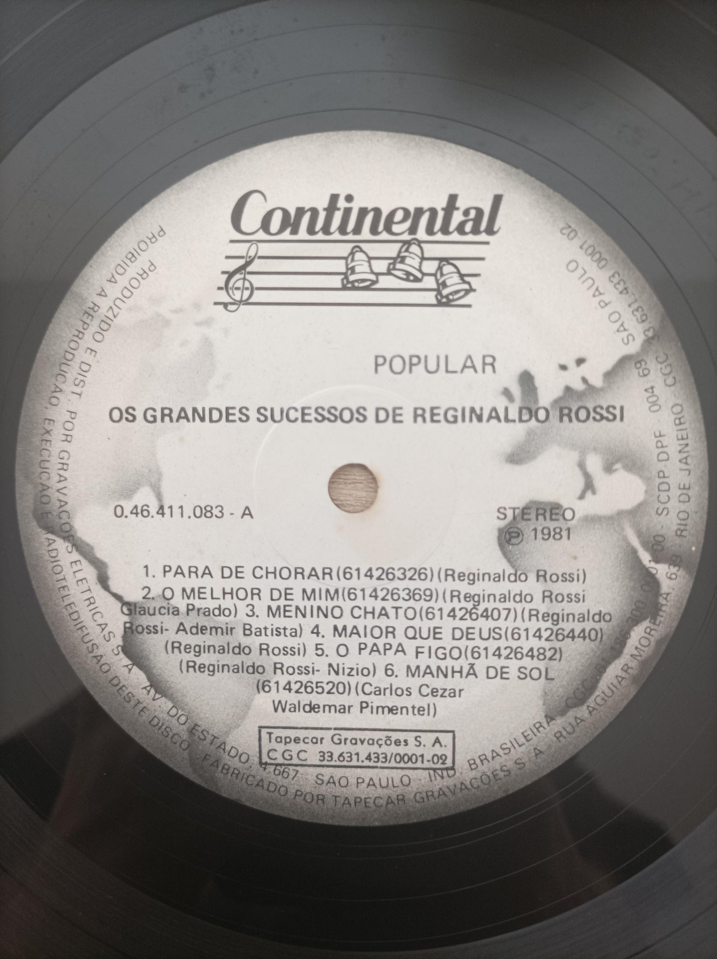 Lp Vinil Reginaldo Rossi Os Grandes Sucessos de