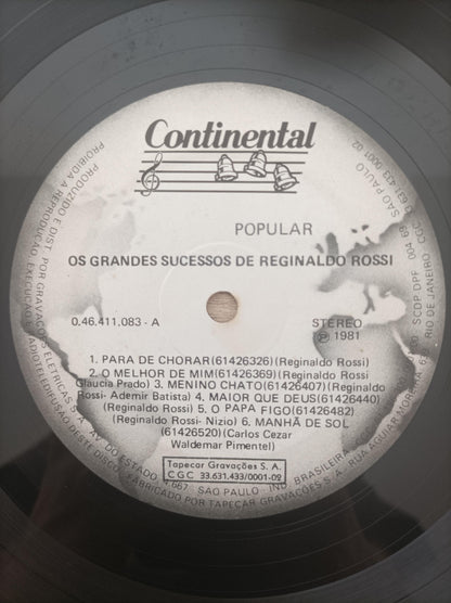 Lp Vinil Reginaldo Rossi Os Grandes Sucessos de