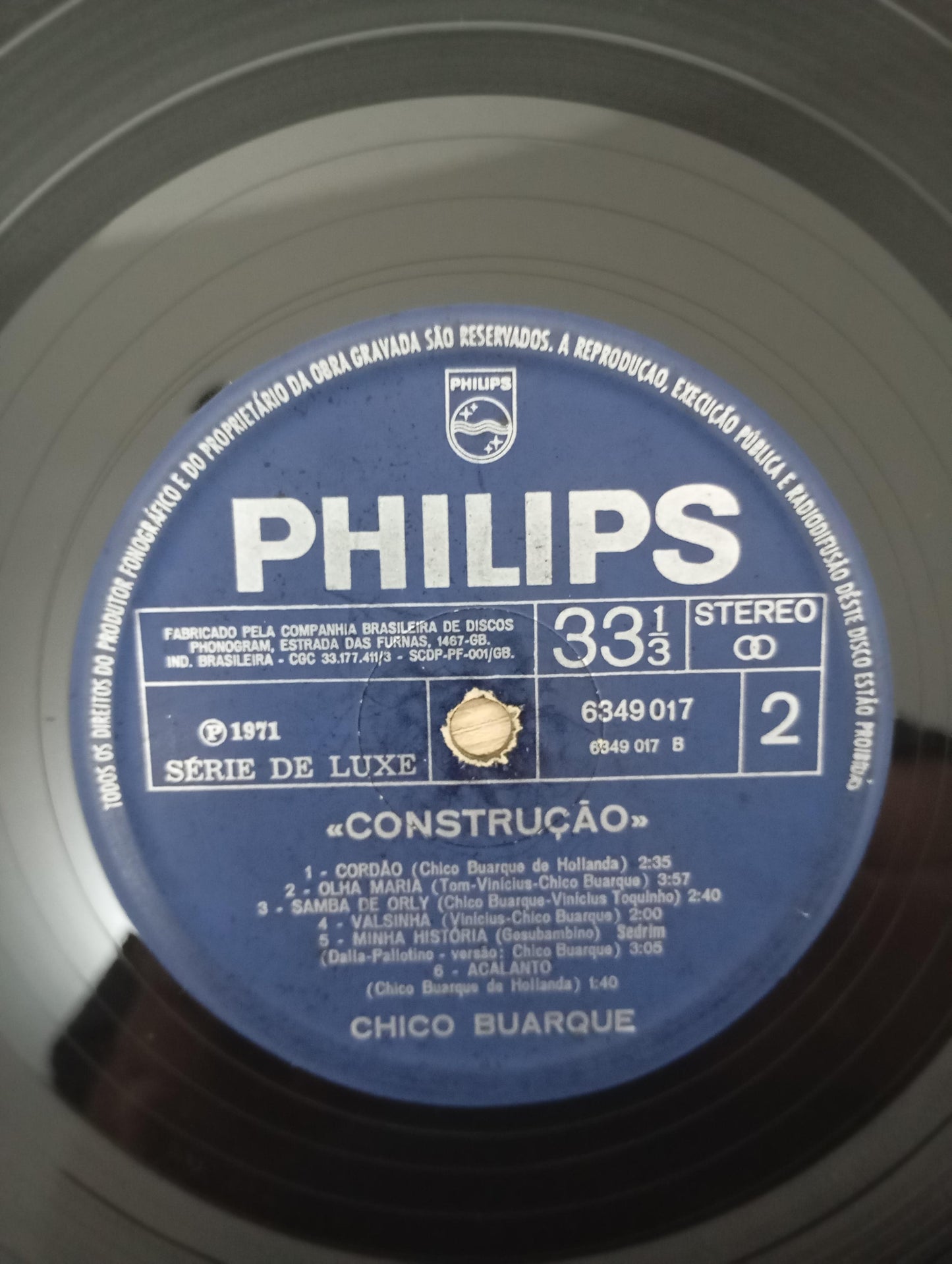 Disco Vinil Construção Chico Buarque Com Encarte A