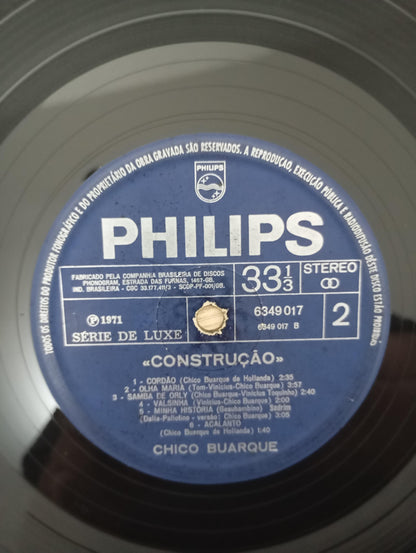 Disco Vinil Construção Chico Buarque Com Encarte A