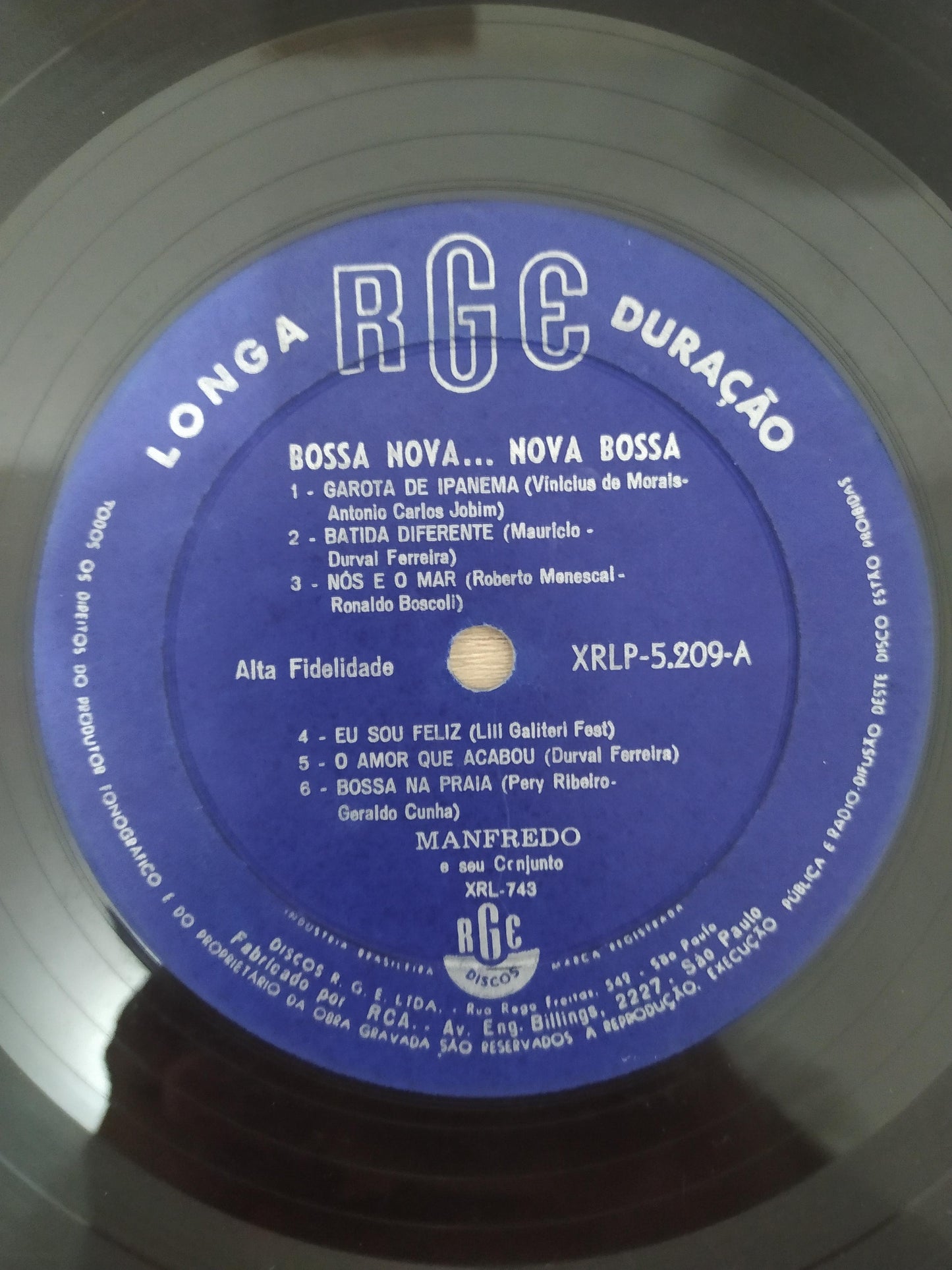 Lp Vinil Manfredo E Seu Conjunto Bossa Nova, Nova Bossa