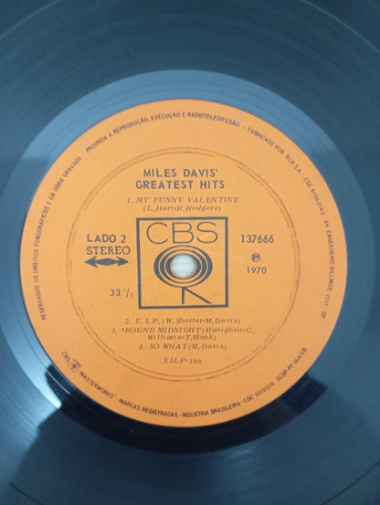 Lp Vinil Miles Davis Miles Davis' Greatest Hits
