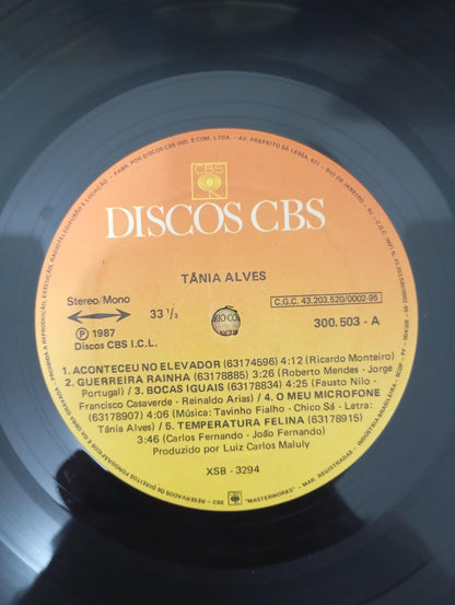 Lp Vinil Tânia Alves 1987 Com Encarte