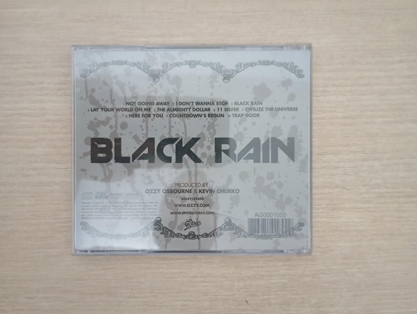 CD Ozzy Osbourne Black Rain