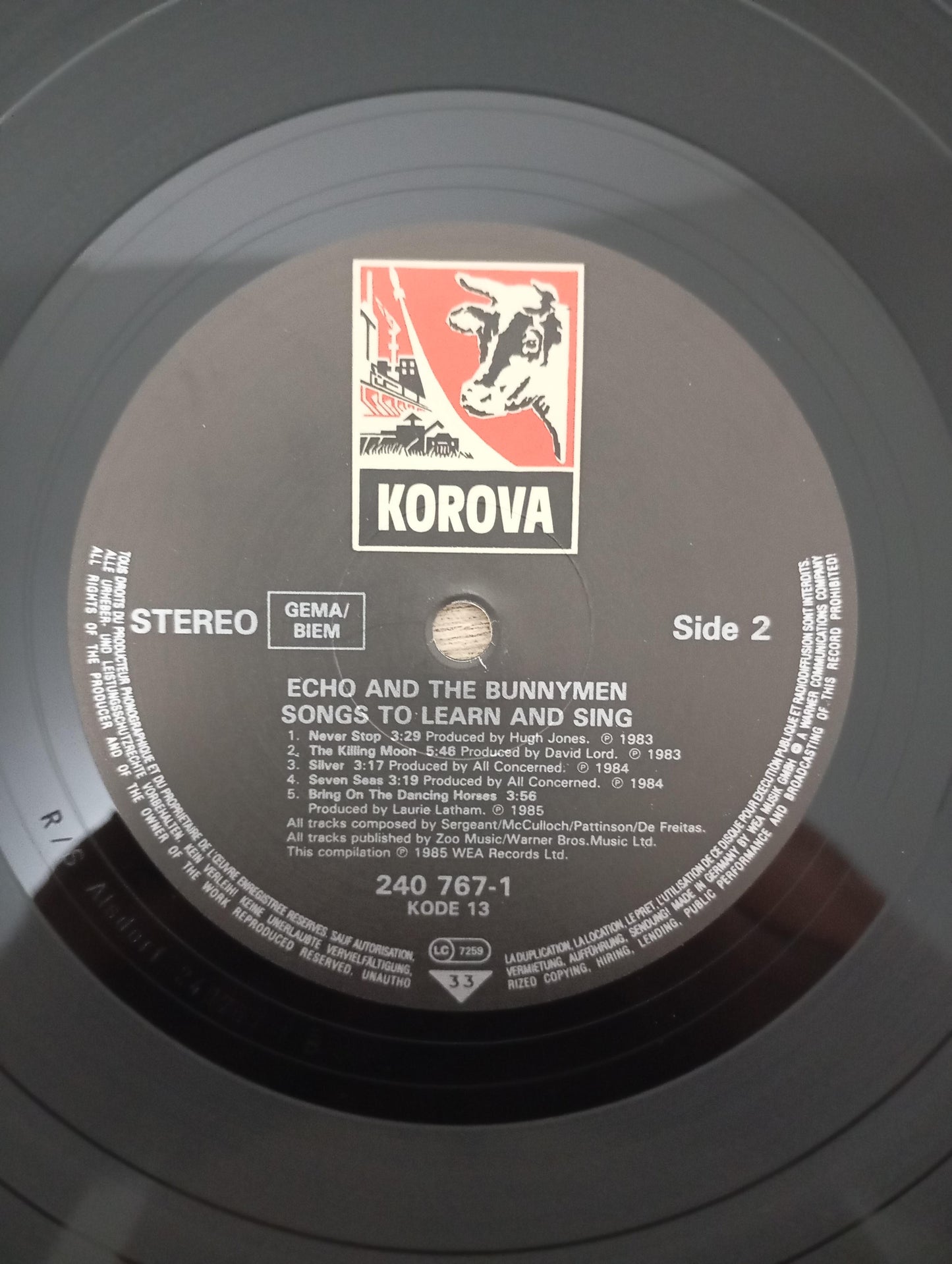 Lp Vinil Echo & The Bunnymen Songs To Learn & Sing Importado