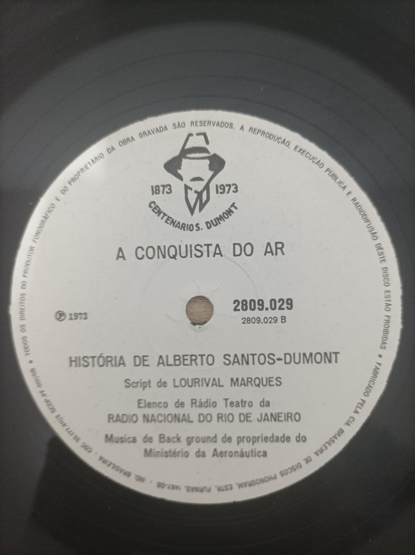 Lp Vinil Alberto Santos Dumont Centenário 1873-1973 Duplo