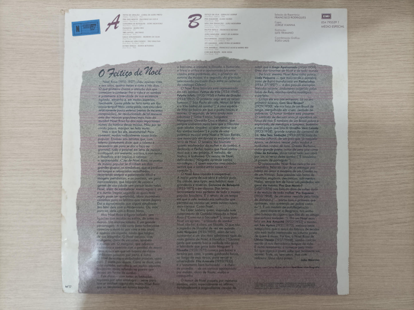 Lp Vinil Noel Rosa Feitiço da Vila