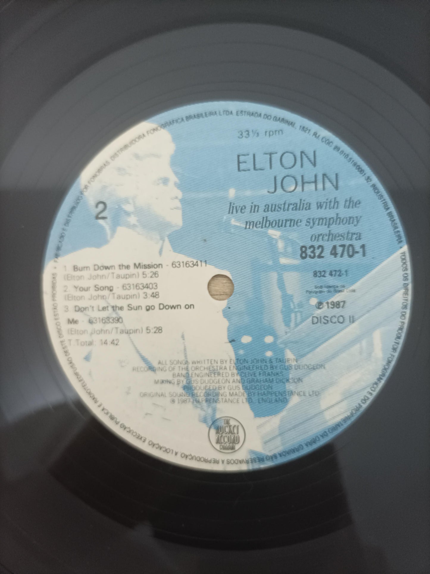 Lp Vinil Elton John Live In Australia Duplo