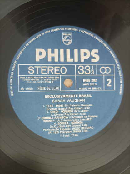 Lp Vinil Sarah Vaughan Exclusivamente Brasil