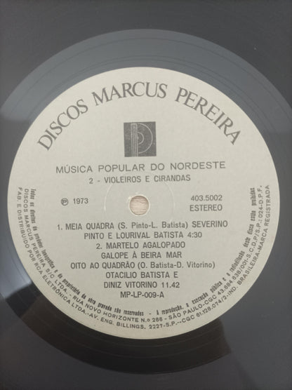 Lp Vinil Música Popular do Nordeste Vol. 2 Capa Dupla