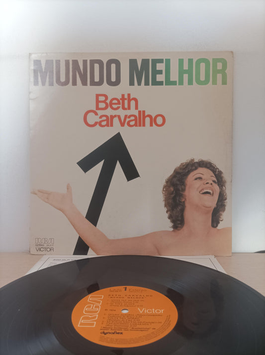 Lp Vinil Beth Carvalho Mundo Melhor Com Encarte