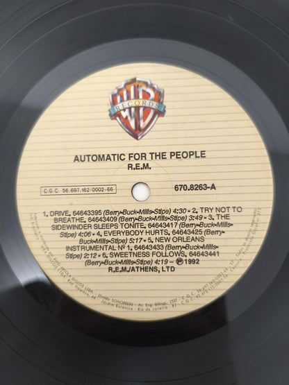 Lp Vinil R.E.M. Automatic For The People Com Encarte