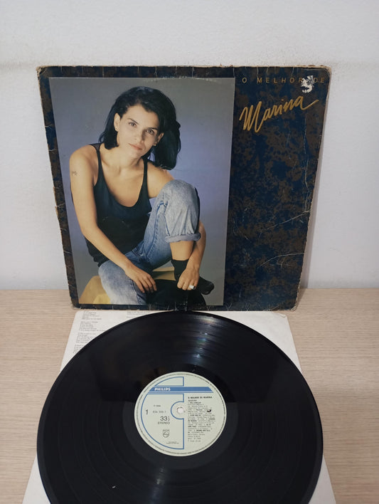 Lp Vinil Marina Lima O Melhor De Marina Com Encarte