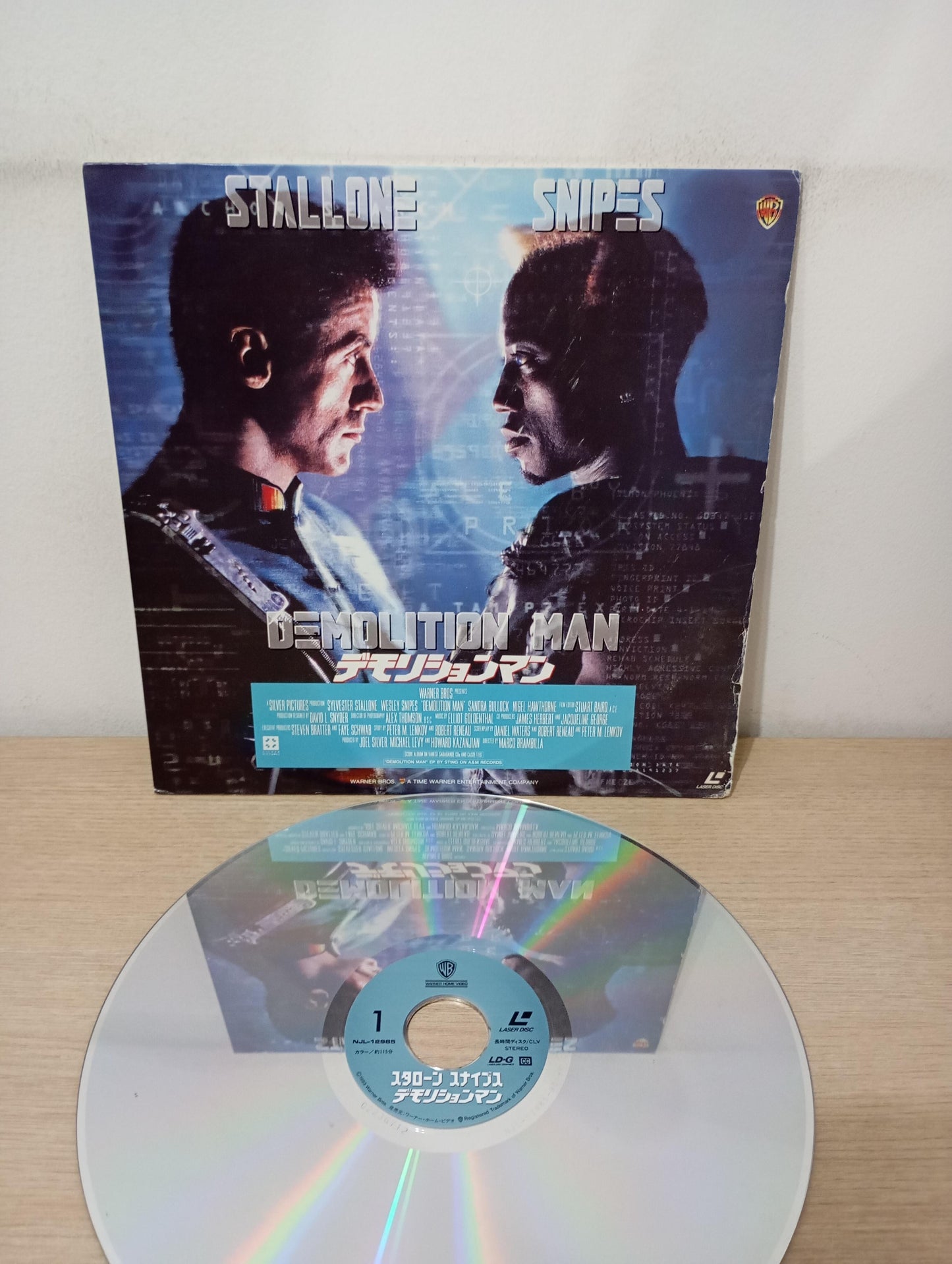 LD LaserDisc Stallone Snipes Demotion Man Import Japao