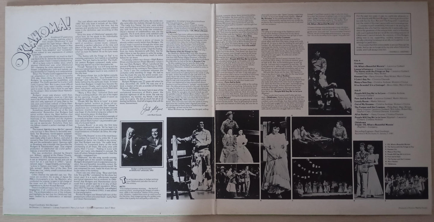 Lp Vinil Rodgers & Hammerstein Oklahoma Broadway Capa Dupla