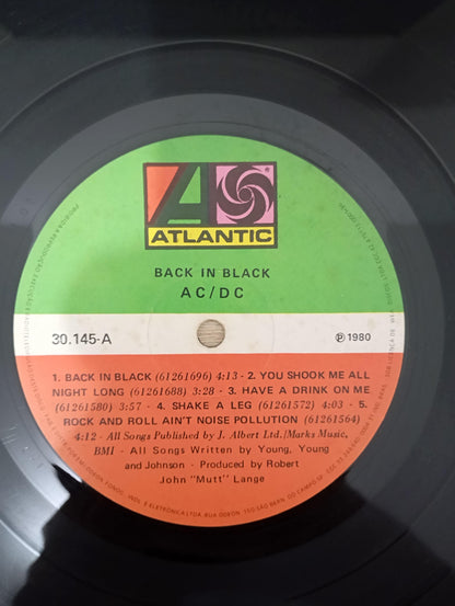 Lp Vinil AC/DC Back In Black